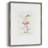 Martini Bow Framed Print - Solid Wood