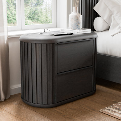 Anatolija Varghese 2-Drawer Fluted Nightstand