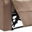 Fauteuil inclinable brun avec accoudoirs coussinés