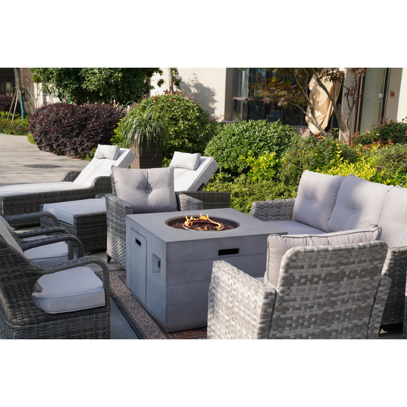 9 - Person Patio Conversation Set with Cushions
