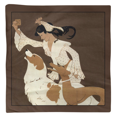 Serviette de coton 10 po auguste roubille rétro