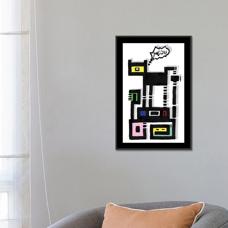 « corned urban cat » par barruf, reproduction d’impression sur toile tendue, H 26 po x l 18 po x P 1,5 po, Pas de tapis
