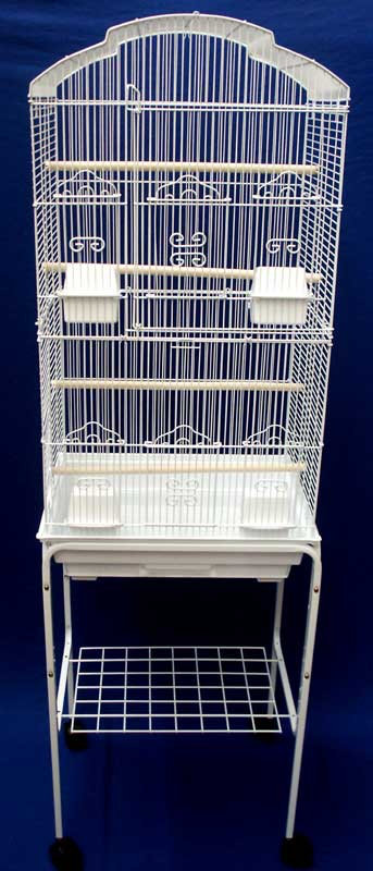 Shell Top Small Bird Cage with Stand