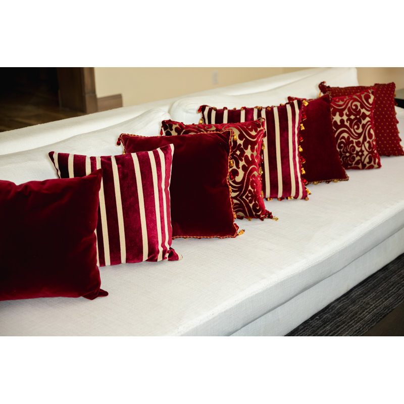Scarlett Sentiments Striped Throw Pillow