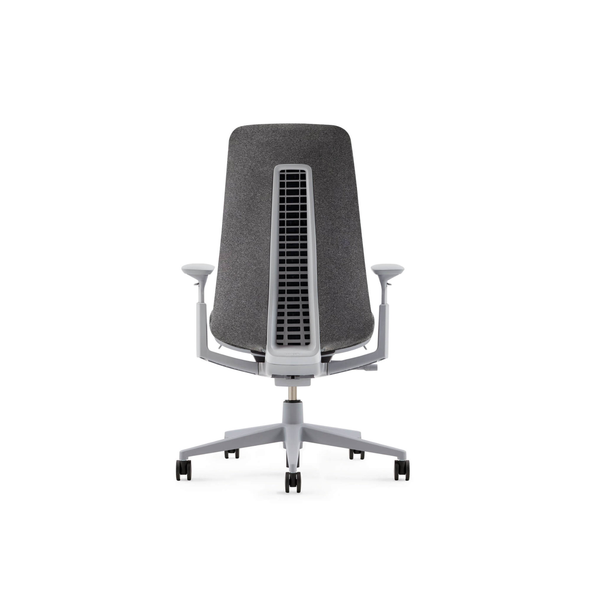 Haworth Fern Digital Knit Task Chair, No, Heathered Gray