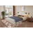 Upholstered Bed Frame With Round Headboard-1170651787