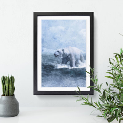 A Polar Bear - Picture Frame Graphic Art