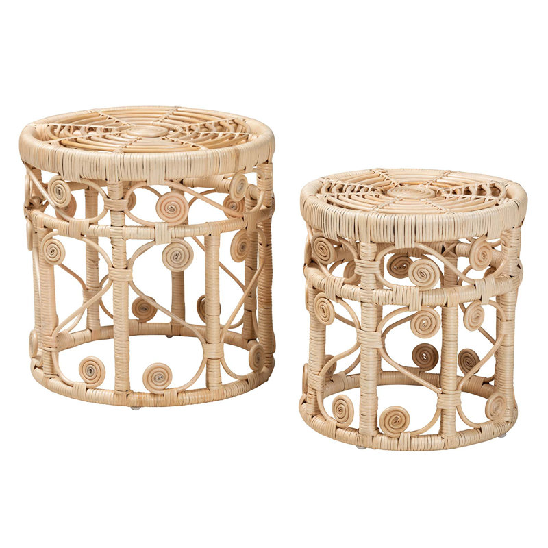 Ensemble de 2 tables de bout Modern Modern Bohemian