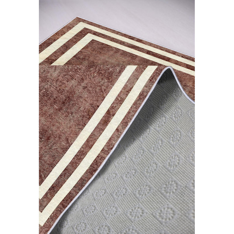 Claret Red Hall Carpet, 3.3 x 6.6 Feet | 100% Polyester, 650 g/m², 0.16 in Pile Height | Antibacterial & Eco-Friendly with Non-Slip PVC Dot Underside | Machine Washable, Perfect for Home Décor & Entryways
