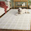 Pine Hand Tufted Wool/Cotton Geometric Area Rug in Sage / Ivory-1745505392