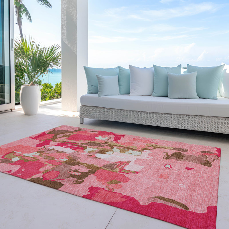  Machine Washable Indoor/Outdoor Chayden ACN1028 Rug, Rectangle 3' x 5'