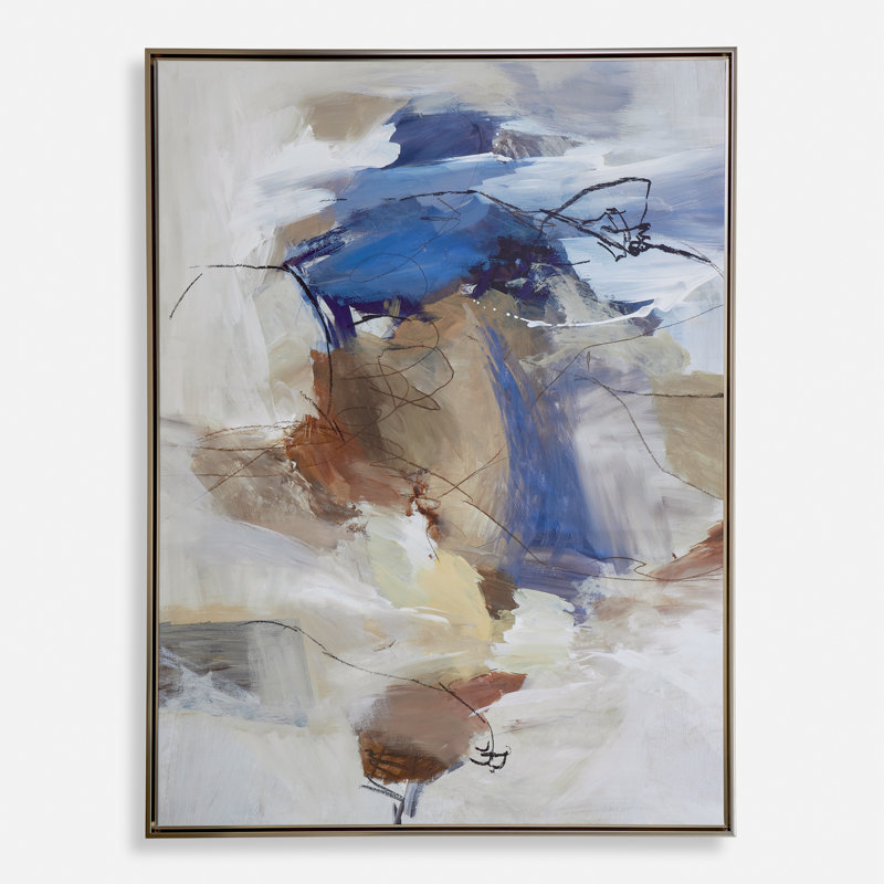 «Subtle Nuances», art abstrait encadré