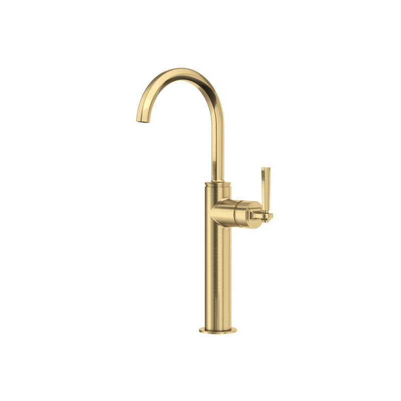 Modelle Single Handle Tall Lavatory Faucet, Antique Gold