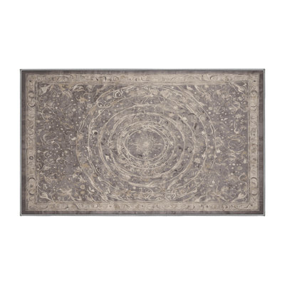 Machine Washable Gray Area Rug