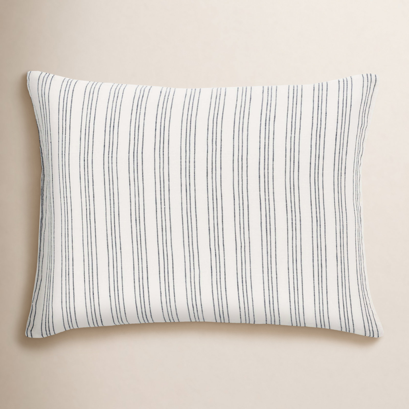 Lush Linen Shams, Standard/Twin, Slate Blue