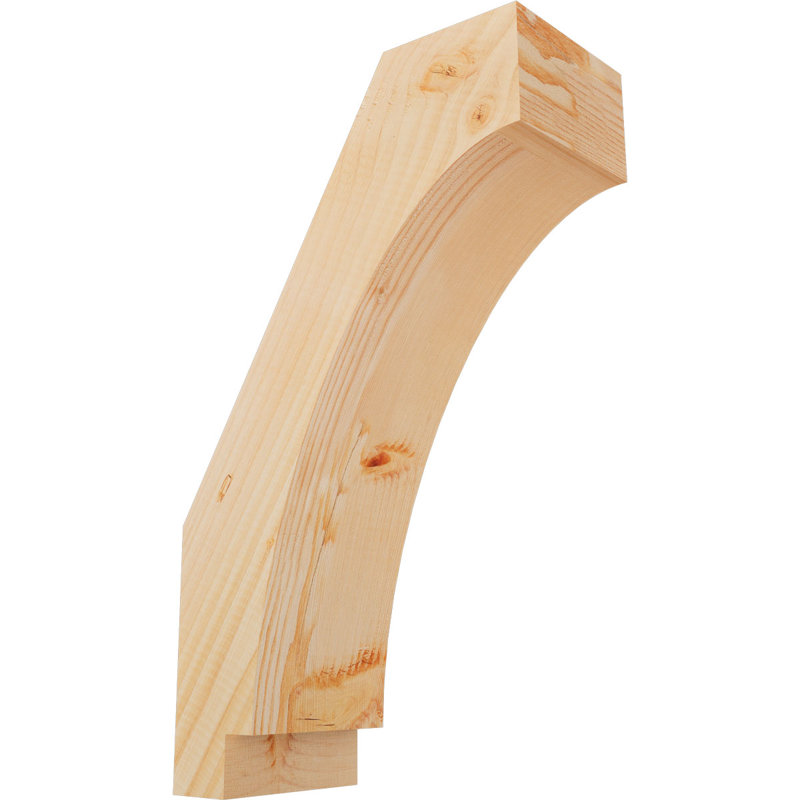 Attelle impériale du genou, Sapin de Douglas, Lisse, H 20 po x l 5,5 po x P 12 po