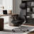 Top Grain Genuine Leather Executive Office Chair, High Back Ergonomic Luxury Boss Chair, Easy Triple Button Control for Lockable Tilt, Adjustable Seat Depth & Height, Aluminum Alloy Base & Silent Floor-Safe PU Casters for All-Day Extended Work (Black)-866861831