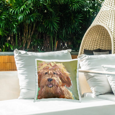 Polyester Throw Square Indoor/Outdoor Pillow Cover & Insert by Jenny Westenhofer