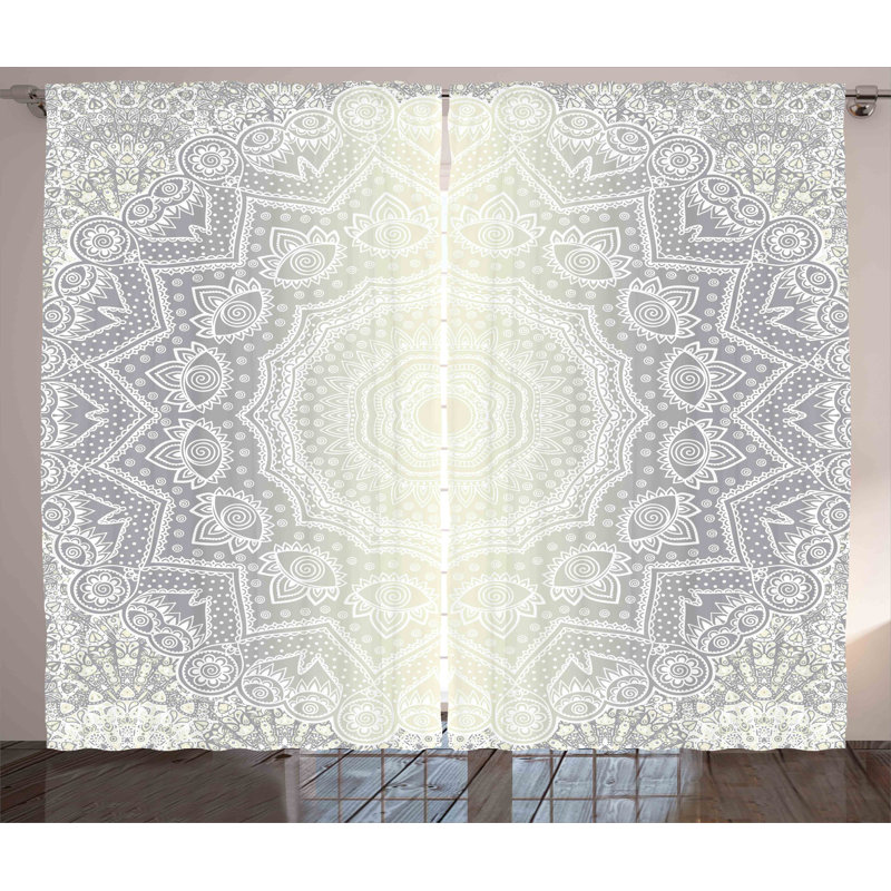 Semi Sheer Curtain Pair, 54" W x 90" L