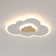Deontee 15.7" Simple Dimmable Flush Mount Ceiling Light With Remote Control (set Of 2)