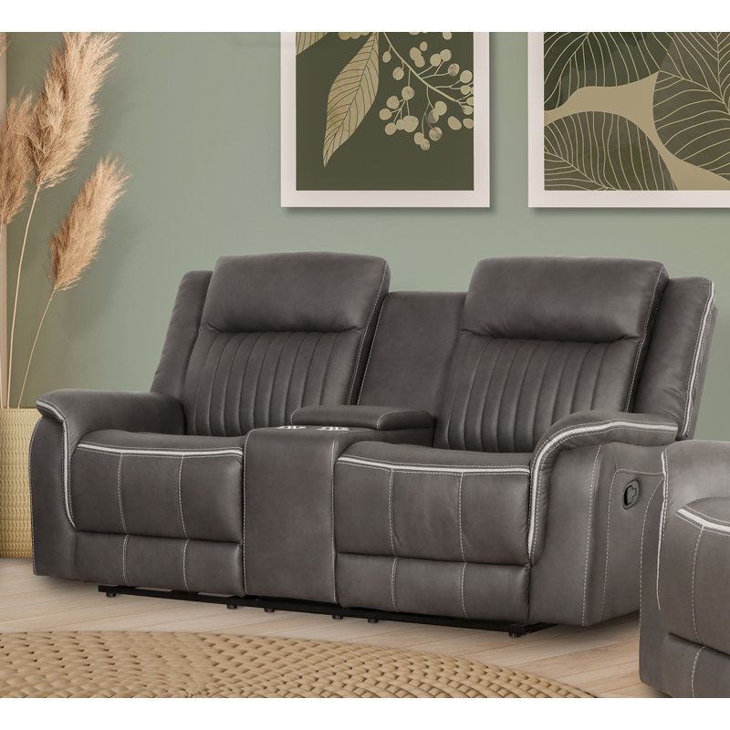 Sabrenna Upholstered 76.38'' Reclining Loveseat