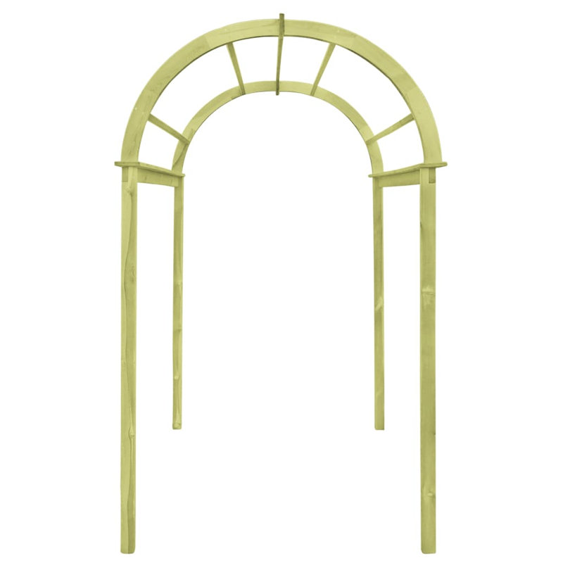 Rhymer 125cm W x 150cm D Solid Wood Arbour in Green