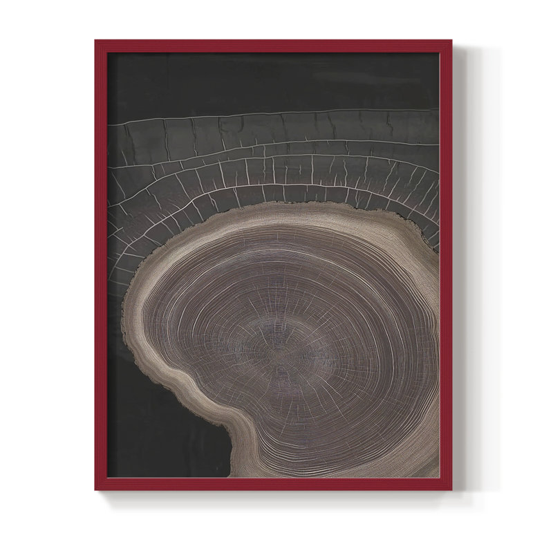 Abstract CCXL Framed Print - Ready To Hang - Made in USA, Red, 20" H x 16" W