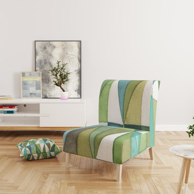 Fauteuil de chambre rembourré Mid-Century