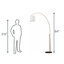 Lampe sur pied arquée H 84 po Joan