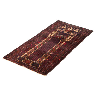 Teimani Burgundy Rug 2'10" x 5'6"