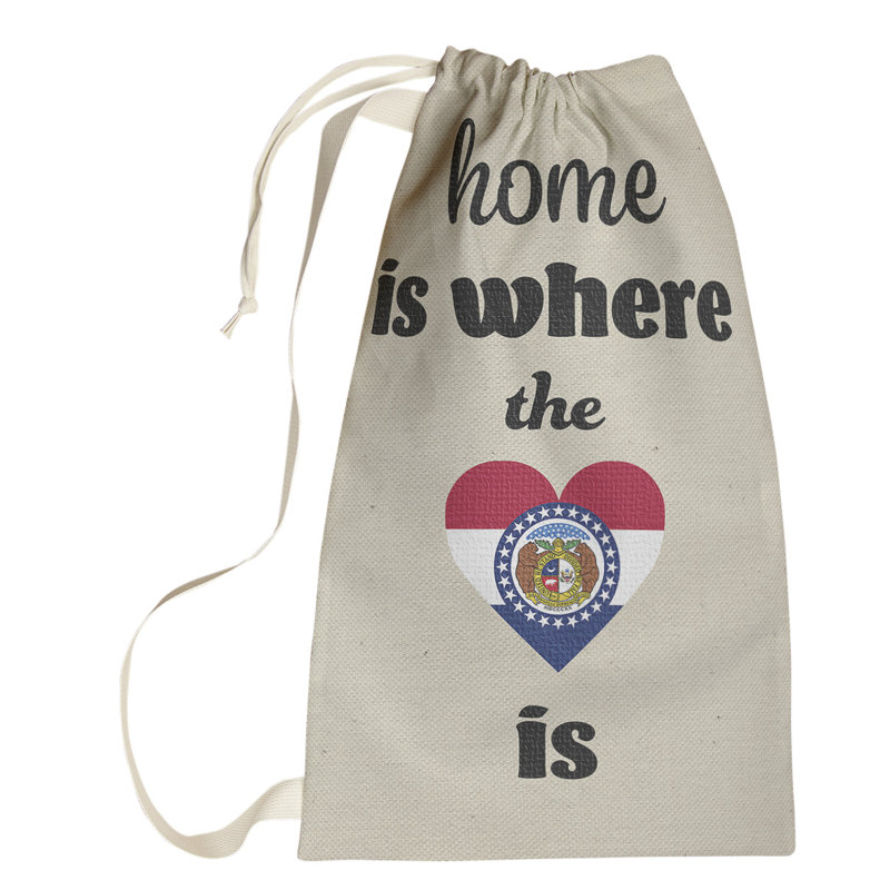 Fabric Laundry Bag with Handles, Small (64" H x 20" W x 1.5" D), Missouri