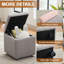 Tabouret avec rangement 18 "avec compartiment caché-575974657