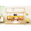 Lit simple naturel avec garde-corps et tablette-1917848847