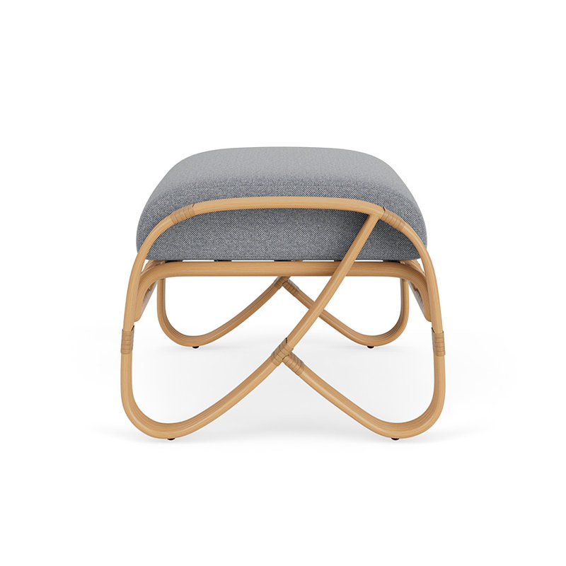 Riviera Outdoor Ottoman, Rumba Stonewashed