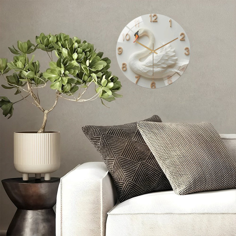 Horloge murale Swan