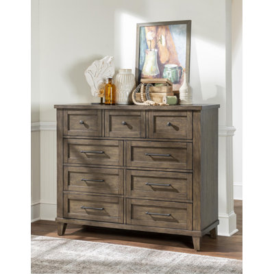 Bureau XXX et OOO, 132 cm de large, 112 cm de hauteur, 48 cm de profondeur, style transitionnel, bois massif couleur cacao, placage chêne rouge, 9 tiroirs