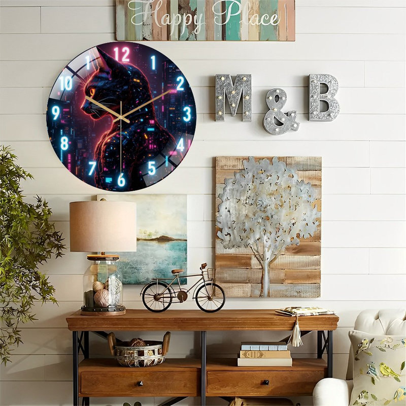Horloge murale futuriste 12 po