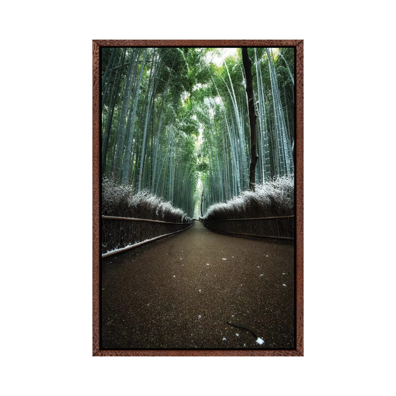 Winter In Japan V by Daisuke Uematsu - Print on Canvas, Classic Brown Wood Framed, 66.04cm H x 45.72cm W x 3.81cm D