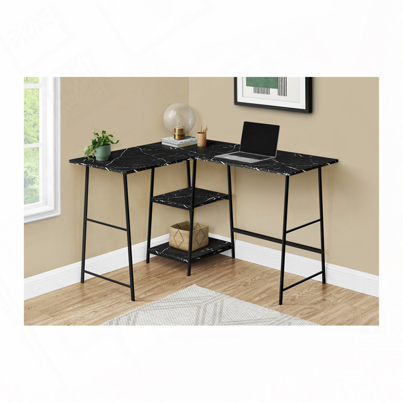 Home Office L Shape Computer Desk, Black
