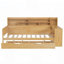 Lit de jour en bois avec tablettes de rangement, lit gigogne et bureau d'étude intégré pour espaces compacts-1865438223