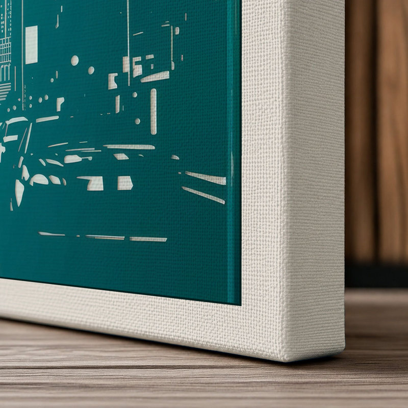 Chrysler Building Rising Retro - Wrapped Canvas, 18x12 - 45.7 x 30.5 cm, Cream Border