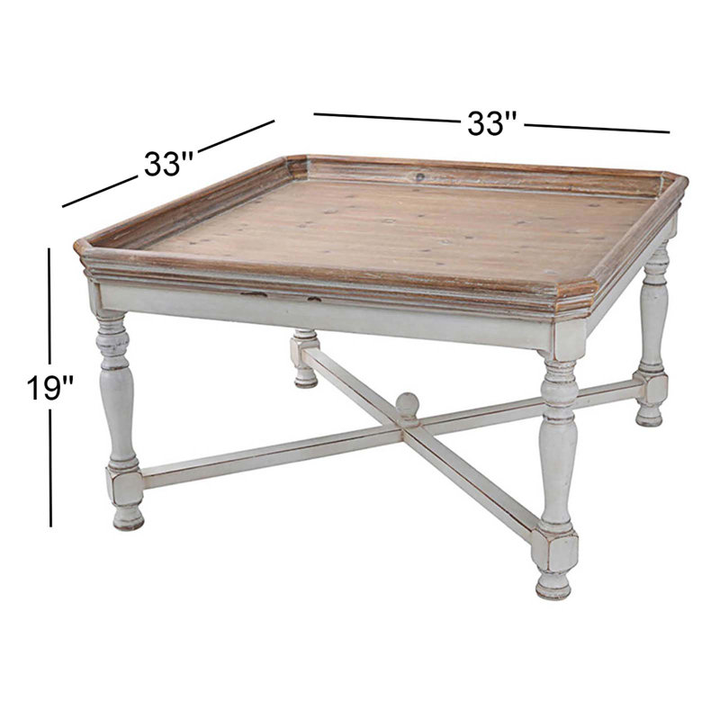 Table basse carrée en bois