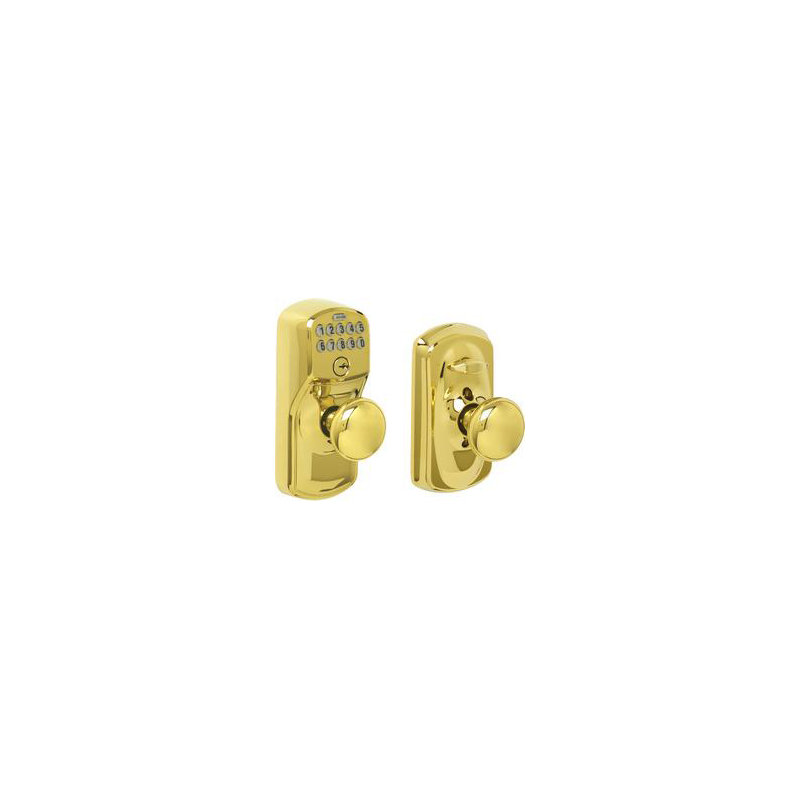 Keyless Entry Round Knob, Lifetime Brass
