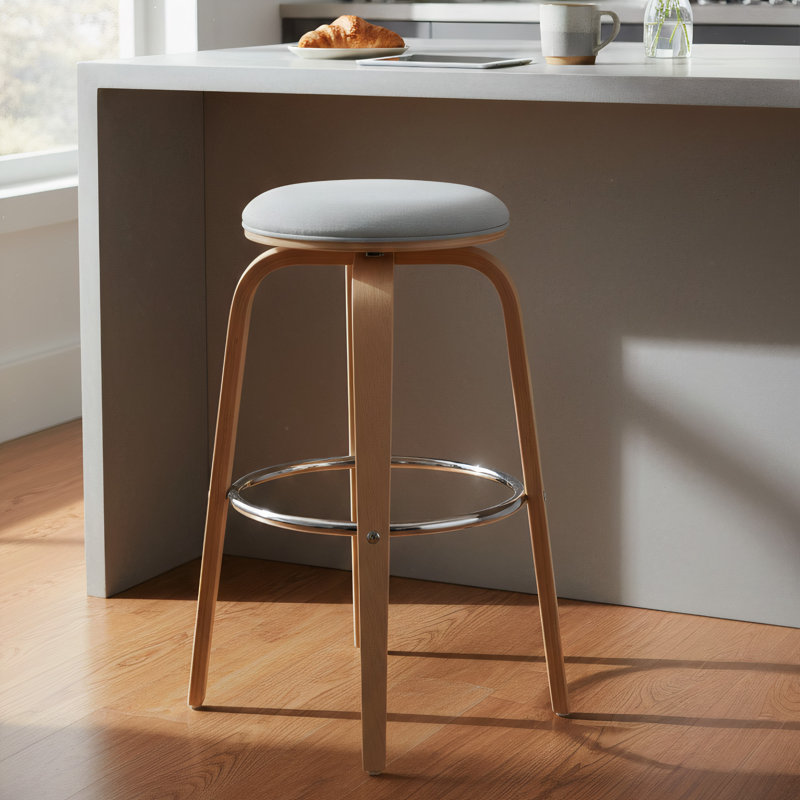 Kharter Swivel Upholstered Counter Stool
