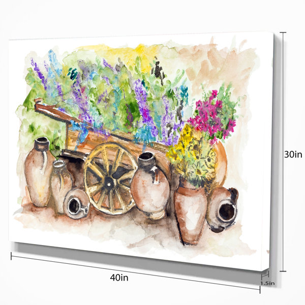 Ophelia & Co. Lavender Flowers - Wrapped Canvas Print - Wayfair Canada