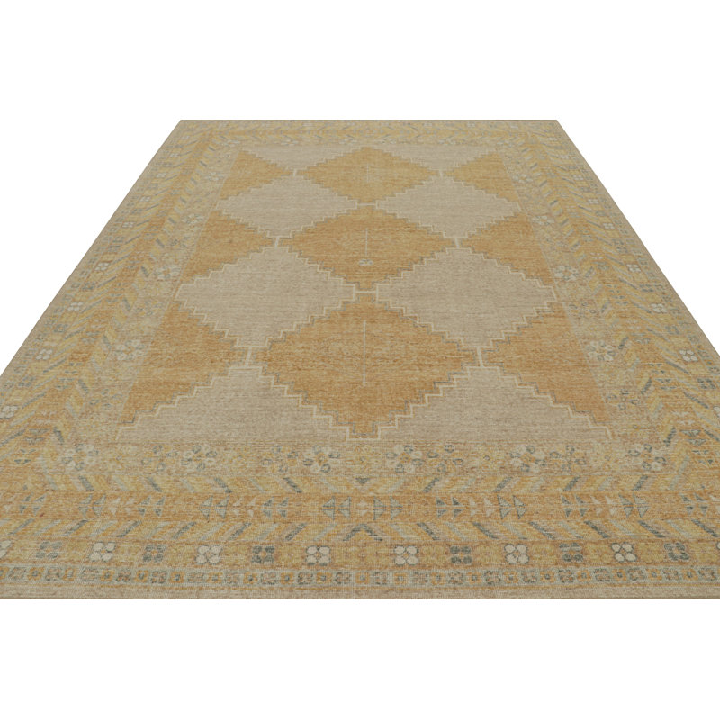 Distressed Homage Geometric Area Rug, Rectangle 8' x 10'
