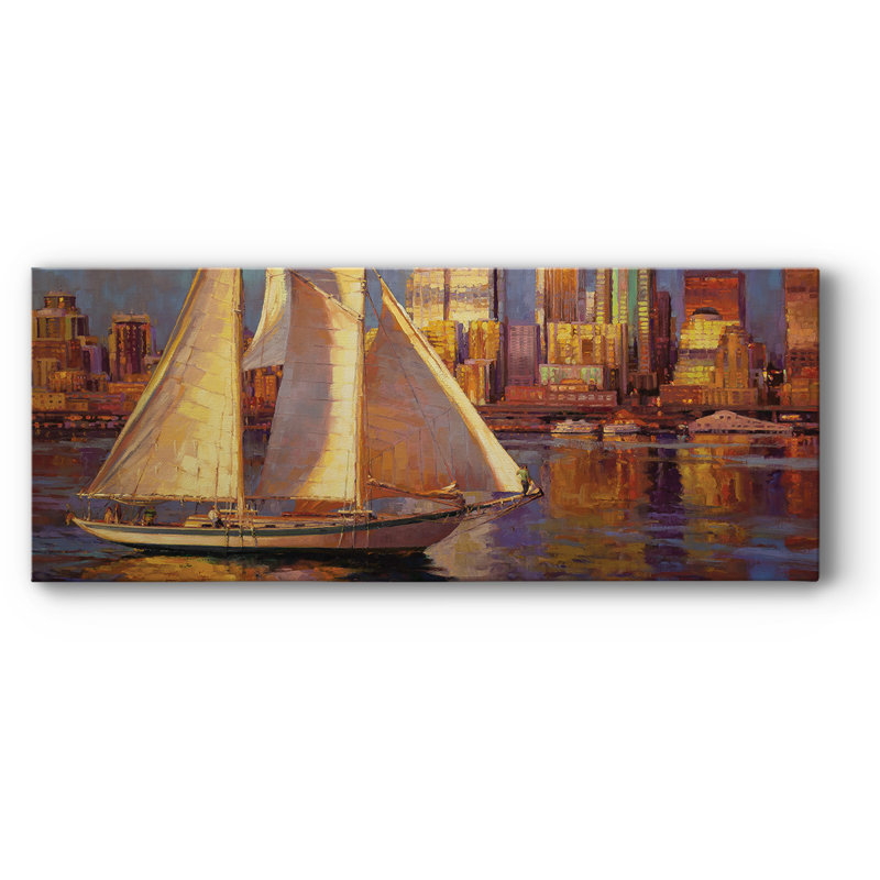 Toile tendue Emerald City-Gallery, H 12 po x l 30 po x P 1,5 po