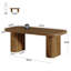 47,24 po Table basse rectangulaire en bois d'ingénierie rétro pour centre de salon