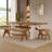 Brown Rectangular Solid Wood Dining Table-758586038