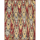 Jazz Hand Knotted Wool Area Rug in Brick